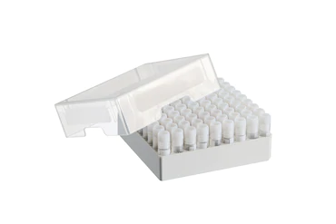 艾本德儲存盒 9 × 9, 可放置 81  個螺旋蓋（凍存）管， 1  –  2  mL，3  件，高 53  mm，2  英寸，聚丙烯材料，可耐受最低 -86  °C，可高溫高壓滅菌，帶蓋子并具有數